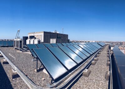 Solar Thermal 80+ collectors 5 tonn storage Demirchi Plaza