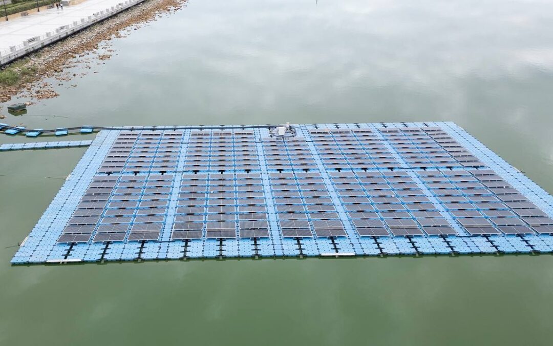 100kw floating solar near Baku, Azerbaijan